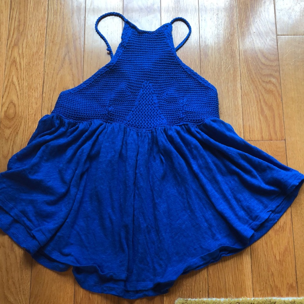 Free people crochet halter, size XS